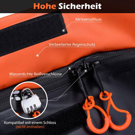 Tow Hitch Cargo Bag, 566L Waterproof PVC, Foldable