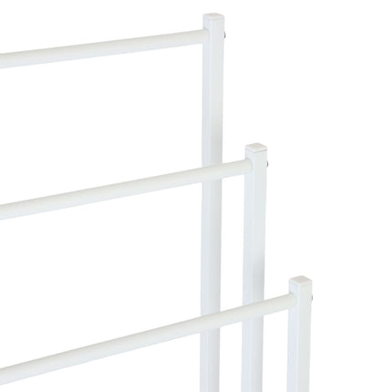 Towel Rack, 3 Rods – Metal and Bamboo Freestanding