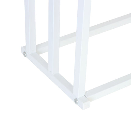 Towel Rack, 3 Rods – Metal and Bamboo Freestanding
