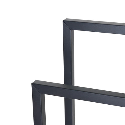 Towel Rack, Metal, 2 Rods, Freestanding