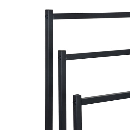 Towel Rack with 3 Metal Rods – Freestanding Design