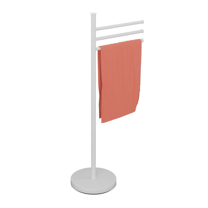 Towel Rack with 3 Swivelling Bars, Stainless Steel