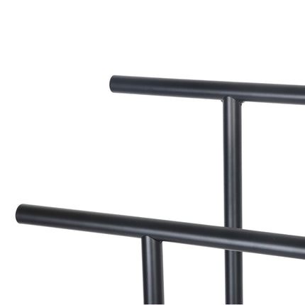 Towel Rack with Shelf – Free-Standing, Metal & Wood