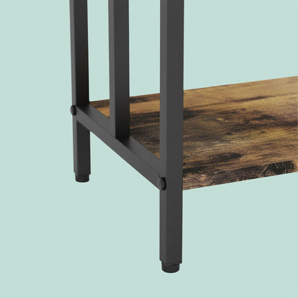 Towel Rack with Shelf – Freestanding, Metal Frame