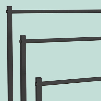 Towel Rack with Shelf, Freestanding, Metal Frame