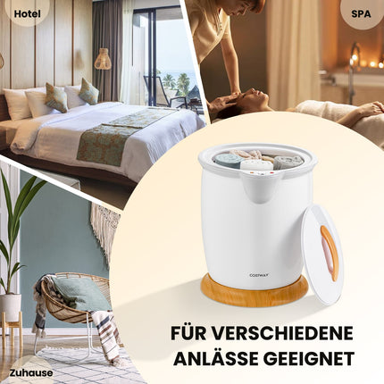 Towel Warmer Bucket 20L with Scent Holder, Portable Spa Heater