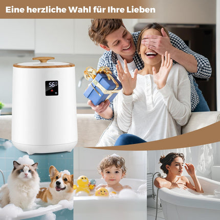 Towel Warmer with LED Display, 18L Capacity, White