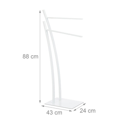 Towel hanger White Two-armed