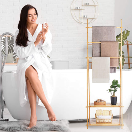 Towel hanger bamboo 3 bars