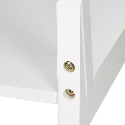 Towel hanger bamboo white