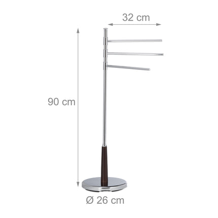 Towel hanger rotatable