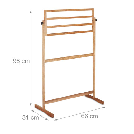 Towel hanger standing walnut