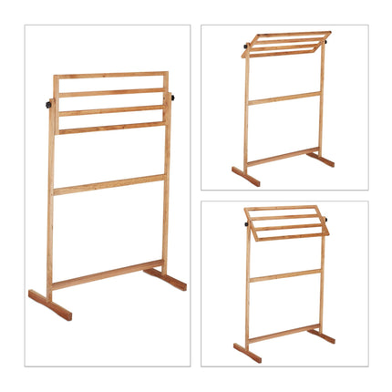 Towel hanger standing walnut