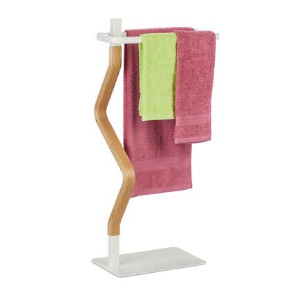 Towel hanger with 2 rails