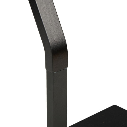 Towel hanger with curved design