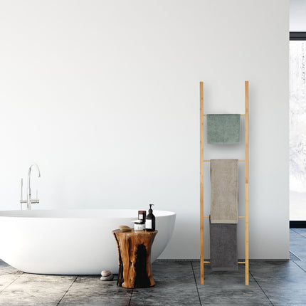 Towel ladder bamboo foldable