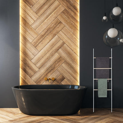 Towel ladder wood & metal