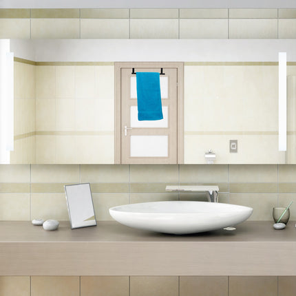 Towel rack door