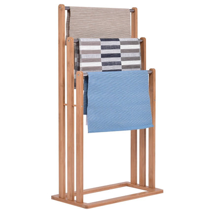 Towel rack, towel rack, standing towel rack, 3 bars, freestanding bamboo