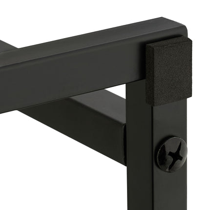 Towel rack with 2 rails