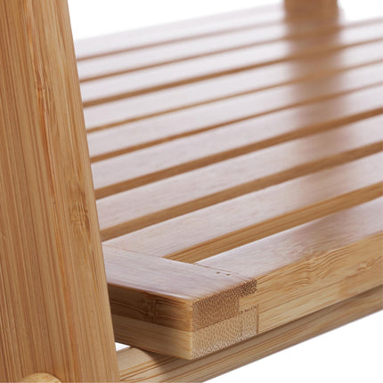 Towel rack with 2 shelves