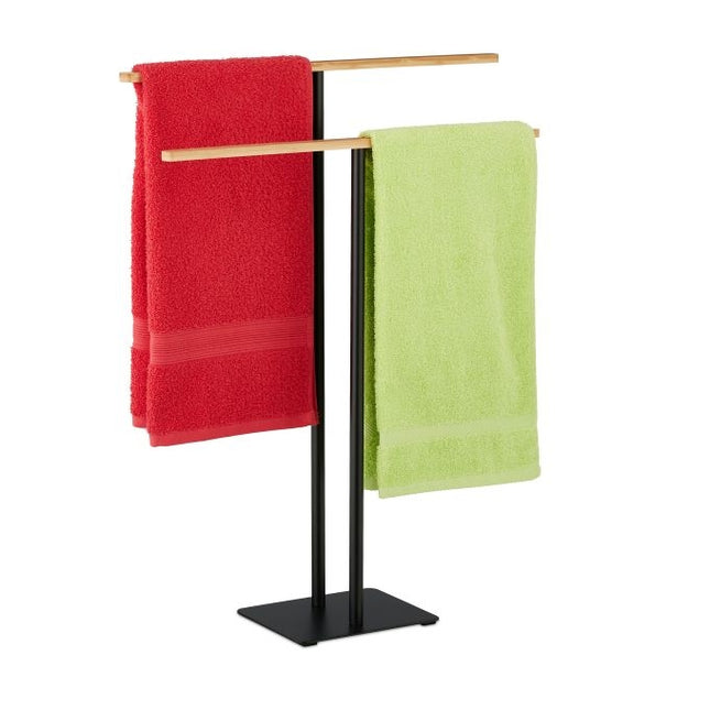 Towel rack with T-design