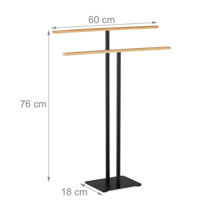 Towel rack with T-design