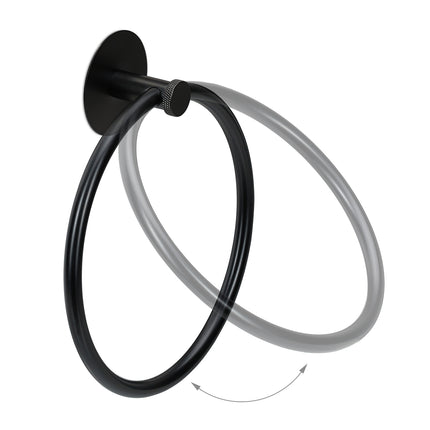 Towel ring black