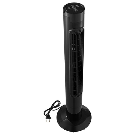 Tower Fan, 50 Oscillating, Remote, 7.5-Hour Timer