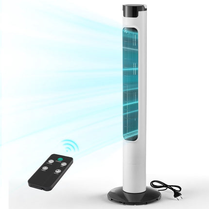 Tower Fan, 50 Oscillation, Remote, 7.5H Timer