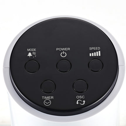 Oscillating tower fan, 96 cm height, 3 positions, 45W power