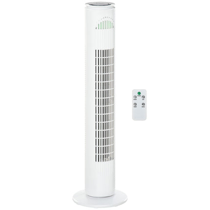 Tower fan with 70° oscillation, 77 cm, 45W, 3 speeds
