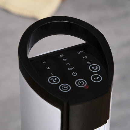 Tower fan with 70° oscillation, 78.5 cm, 50W power, 3 speeds, white