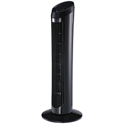 Tower pedestal fan, 3 speeds, 70° oscillation, 45W, black