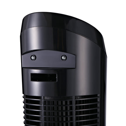 Tower pedestal fan, 3 speeds, 70° oscillation, 45W, black