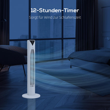 Tower Fan with Remote, 3 Speeds, 70 Oscillation