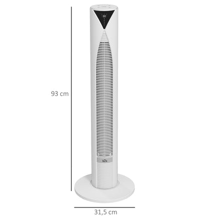 Tower Fan with Remote, 3 Speeds, 70 Oscillation