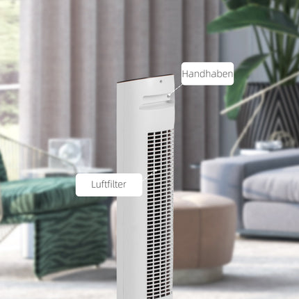 Tower Fan with Remote, 3 Speeds, 85 Oscillation