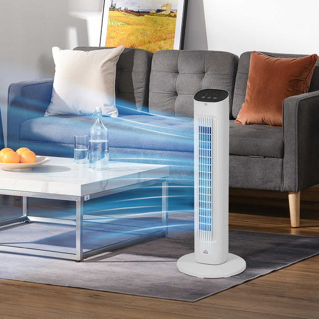 Tower Fan with Remote, 3 Speeds, 85 Oscillation
