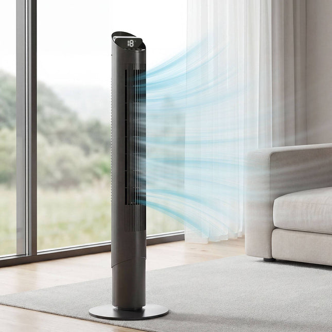 Tower Fan with Remote, WiFi App, 6 Speeds, 65 Oscillation