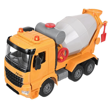 Toy Concrete Mixer Truck with Lights and Sounds, Friction Drive, 38.5 cm