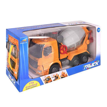 Toy Concrete Mixer Truck with Lights and Sounds, Friction Drive, 38.5 cm