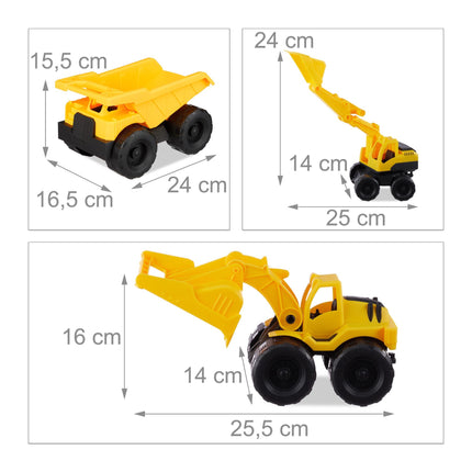 Toy Construction Vehicle Set of 3
