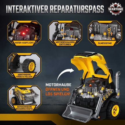 Toy Excavator Repair Set with Lights & Sound, 68 Pieces