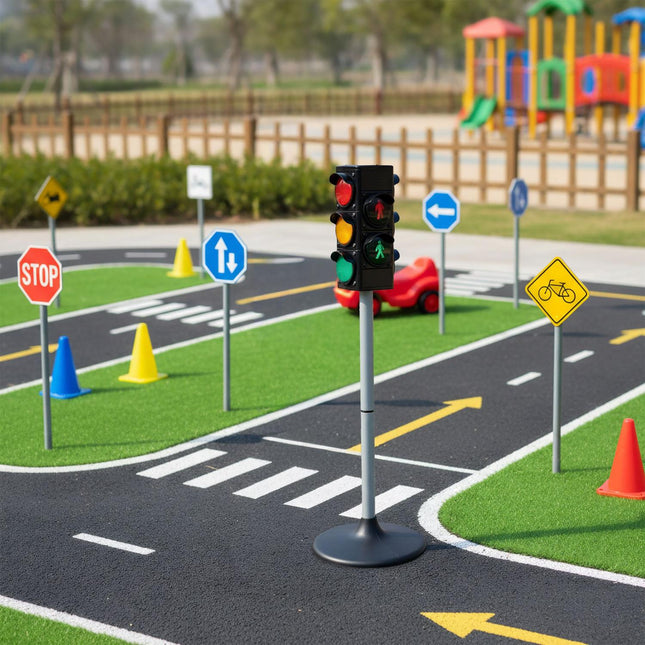 Toy Traffic Light with Light & Sound for Kids