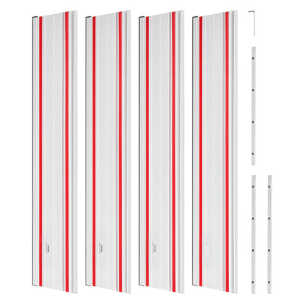 Track Saw Guide Rail Kit, 2794 mm Range, 4 Rails