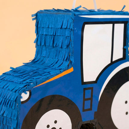 Tractor Piñata Set – Includes Bat and Blindfold Mask