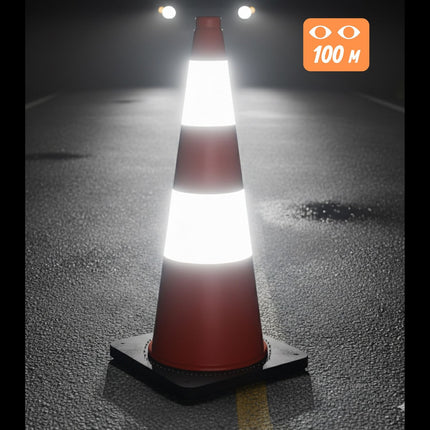 Traffic Cone 75 cm – Heavy Duty, Reflective Stripes