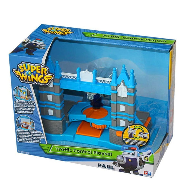 Traffic Control Playset with Tower Bridge and Vehicles