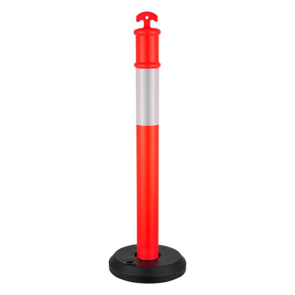 Traffic Delineator Posts, 9-Pack 1140mm Reflective Red